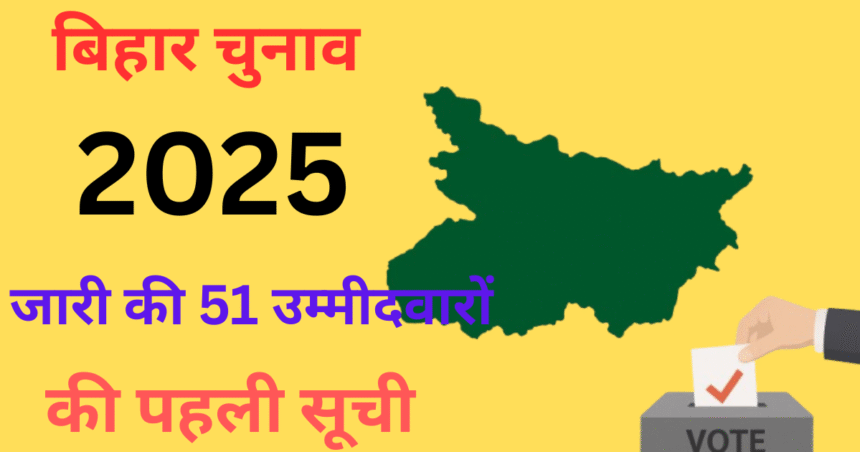 बिहार चुनाव 2025 में जनसुराज पार्टी की पहली उम्मीदवार सूची