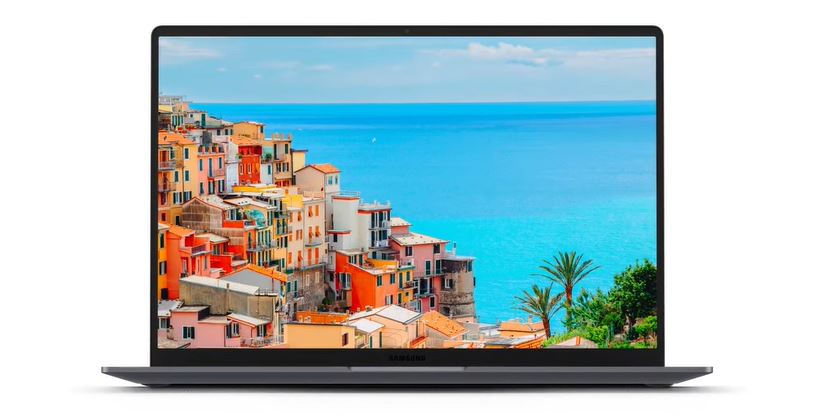 Samsung Galaxy Book6 premium AI laptop in Gray and Silver color with Intel Core Ultra 5 processor and large display