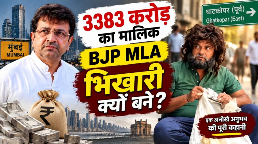 3383 करोड़ के मालिक BJP विधायक पराग शाह भिखारी के वेश में