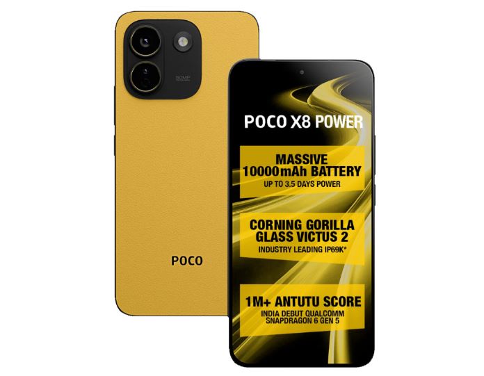 Poco X8 Power 5G smartphone with 10000mAh battery